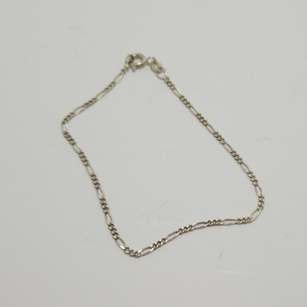 925 sterling silver Figaro bracelet